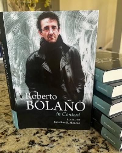 Showing the cover of the book Robert Bolano in Context
