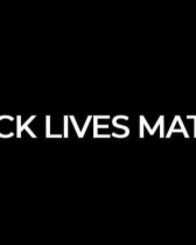 black background with the words black lives matter