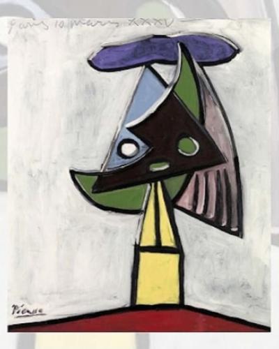 Poster with abstract art